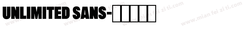 unlimited sans字体转换